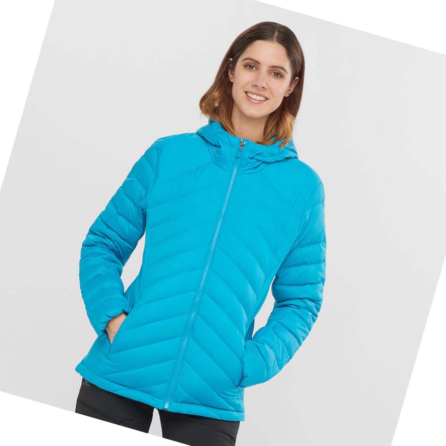 Salomon ESSENTIAL XWARM DOWN INSULATED Kadın Ceket Mavi | TR 2447WNB